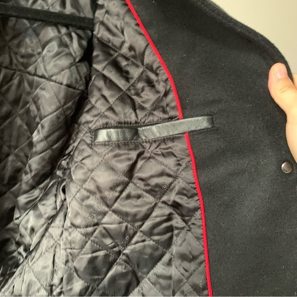 SANDRO Wool-Blend and Leather Varsity Jacket Sz 36/ US S - Picture 16 of 16